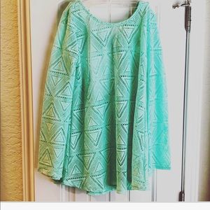 ⭐️ Buy 1 Get 1 ⭐️ Bell Sleeve Lace Swim Coverup